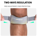 2 Pcs Knee Pad Adjustable Knee Strap Patellar Tendon Pressurized Protector Support Slider Pad Guard Badminton Running