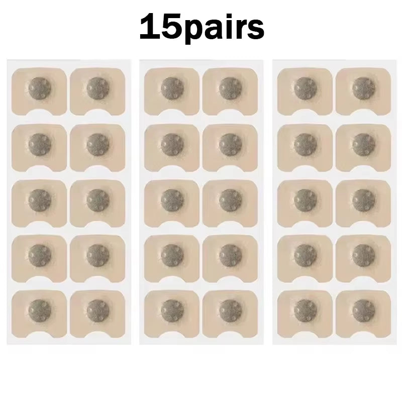 15Pairs Magnetic Nasal Strips Nasal Breathing Dilators Kits Increase Air Intake Improve Sleeping Reduce Snoring for Nighttime