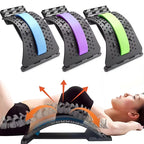 Back Stretcher Multi-Level Adjustable Massager Waist Neck Fitness Lumbar Cervical Spine Support Soothing Device Stretching Yoga