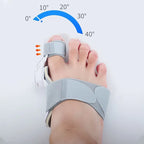 Bunion Corrector Unisex Big Toe Orthopedic Toe Straightener Anti-Slip Heel Strap for Left & Right Feet Rotatable Toe Separator