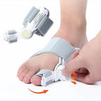 Bunion Corrector Unisex Big Toe Orthopedic Toe Straightener Anti-Slip Heel Strap for Left & Right Feet Rotatable Toe Separator
